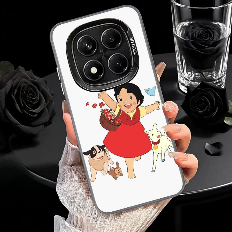 Heidi Cartoon Cute Shockproof Phone Case for Xiaomi Redmi Note 15 14 13 12 Pro Plus 11 11S 11T 5G Cover Anti Fall Fundas