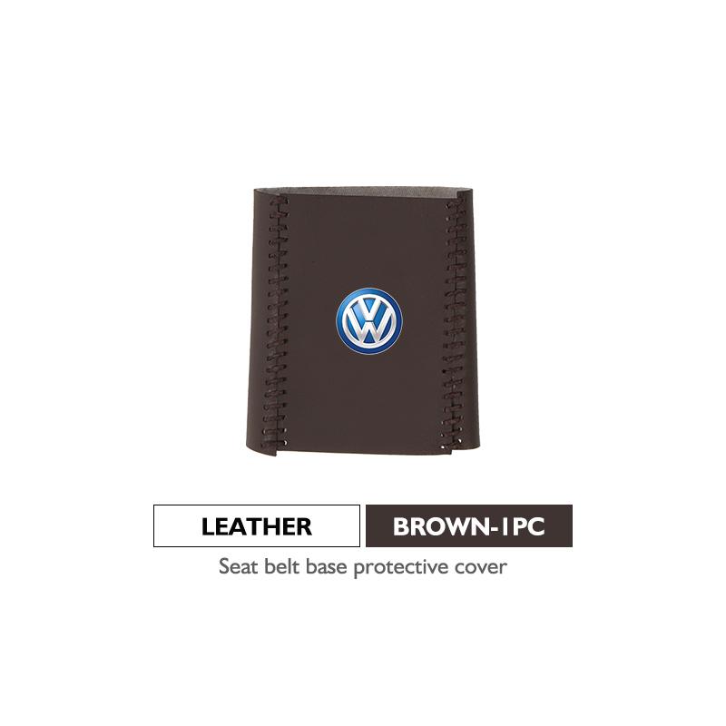 Leather Car Seat Belt Buckle Cover Protective Anti-Scratch Clip For Volkswagen VW Passat Golf 4 5 6 Tiguan Polo Scirocco Jetta zh9
