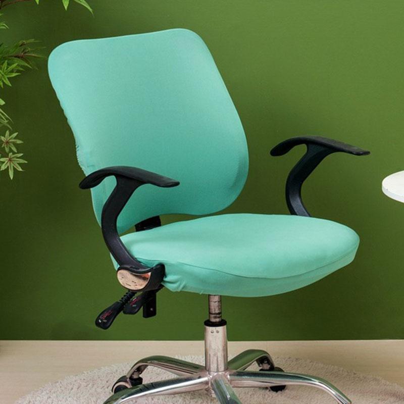 Elastic Universal Stretch Seat Slipcover Protector Removable Office Chair Cover Split