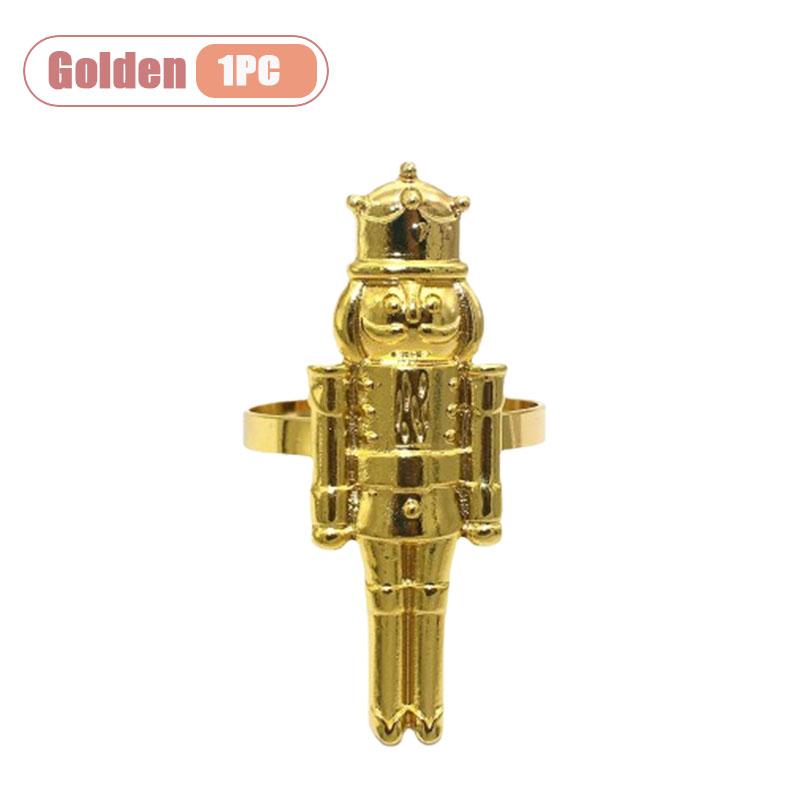 Рождественский Щелкунчик Кольцо для салфетки Креативный Солдат-Стражник Держатель для салфетки для Праздничного Украшения Стола Вечеринка Новый Год Декор для Обеда