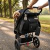 Water Tough Nylon Dog Training Bag Black Dog Walking Fanny Pack Dog Food Pouch  Pet Owner Daily Use