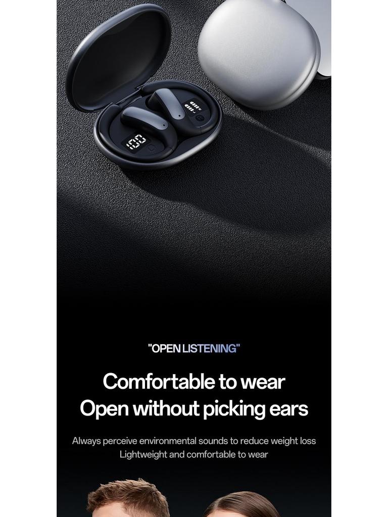 Хит продаж: Беспроводные Bluetooth-наушники с двойным дисплеем, долгим временем работы и дизайном, фиксирующимся за ухом