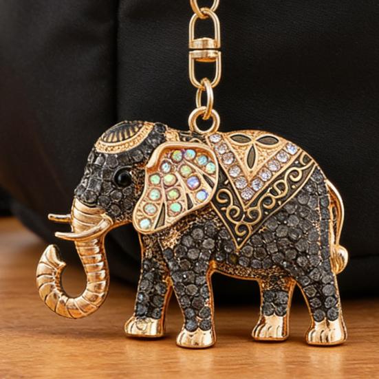 Брелок для ключей Лошадь Разноцветные Сверкающие Стразы Шарм Слона Брелок Декоративный Подвеска на Удачу Сумки Рюкзаки Кошельки Автомобильные Аксессуары