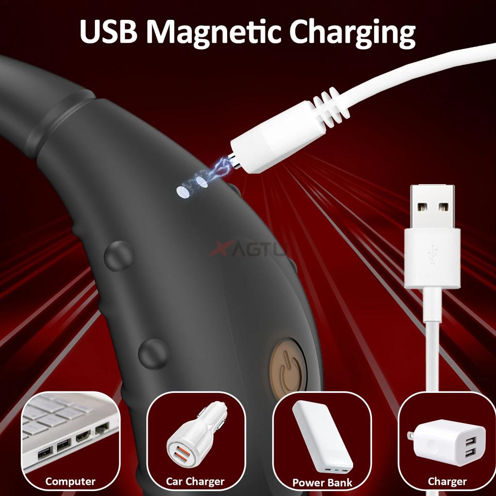 Cock Ring Prostate Vibrator for Male Double Ring Anal Plug Vibrating Delay Ejaculation Male Masturbator Sex Toys for Men 18+