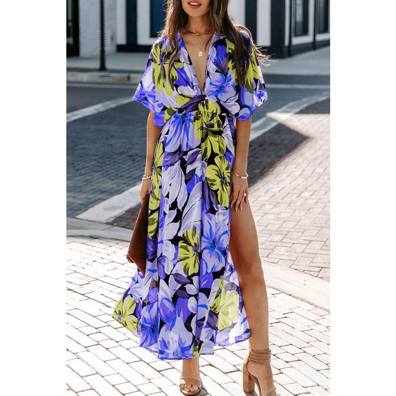 Весенне-летнее женское платье, сексуальное модное открытое платье с высокой талией, длинное платье