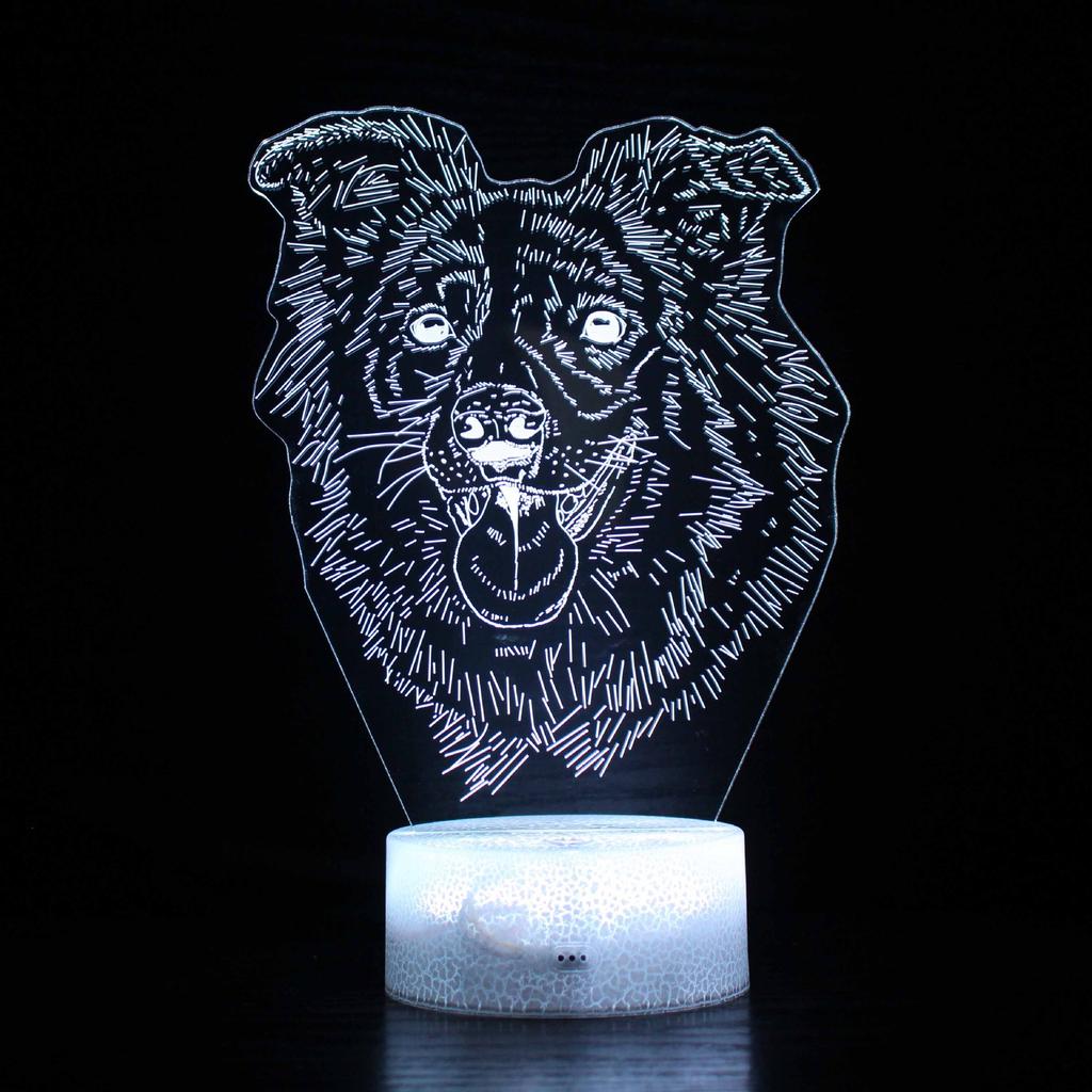Cartoon Series 3D Night Light LED Colorful Touch Remote Control USB Creative Desk Lamp