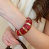 Resin Acrylic Bangle Europe American Style Exaggerated Bracelet Exaggerated Elastic Bracelet  Gift