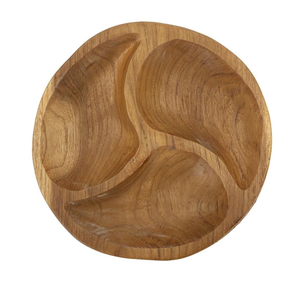 Поднос 3 части Тик См Ø 25.5X3