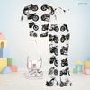 Girls Red Printed Round Neck Short Sleeve Top And Flared Pants Two Piece Set