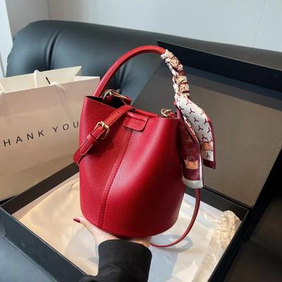 Simplicity High-end женская сумка через плечо из искусственной кожи, универсальная сумка-ведро, модная сумка для поездок на работу