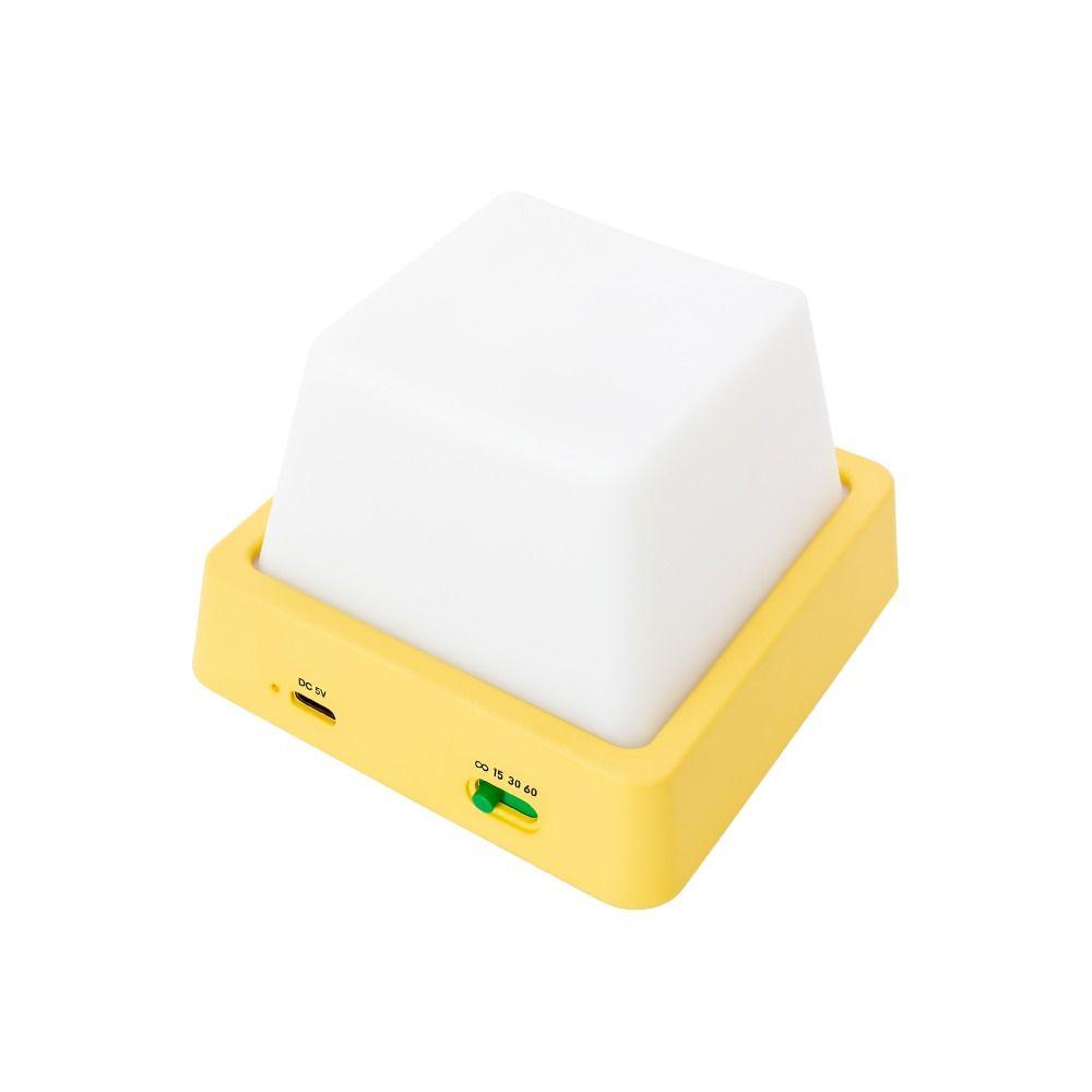 Простой дизайн Светодиодные ночники Кнопочный выключатель Высокое качество USB Перезаряжаемая лампа Форма клавиатуры Функция таймера Светодиодная лампа Декор