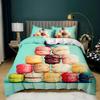 Top Doughnut Duvet Cover Colorful Tie Dye Qulit Cover Boy Gift Girly Cute Sweet Multicolor Dessert Food Polyester Bedding Set