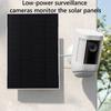 Solar Panel for Ring Eufy Blink Arlo Camera 3W 6V 360° Adjustable Wall Mount Solar Panel Charger Micro USB+Type-C Solar Cells