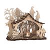 Halloween Candle Holder Spooky Candle Holder Spooky Wooden Witch Ghost House Candle Holder for Halloween Party Decor for Women