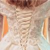 3Pcs Wedding Gown Back Repair Kit Satin Corset Lace Webbing with Zipper for DIY Dress Lace Up Sewing Accessories