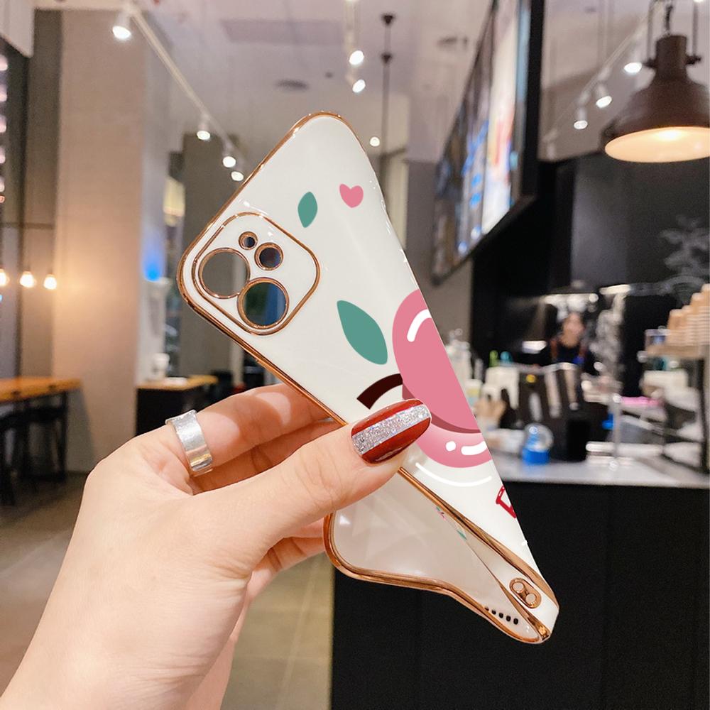 Красочные печатные узоры с квадратным краем корпуса с покрытием корпуса телефона Роскошное покрытие Мягкий чехол для телефона для iPhone Motorola Moto OnePlus Samsung