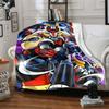 1pc UFO Robot Grendizer10 Blanket, Gift, for Men and Women, Soft Blanket, Good for Sofa Bed Couch Travel, Lightweight Flannel Blanket