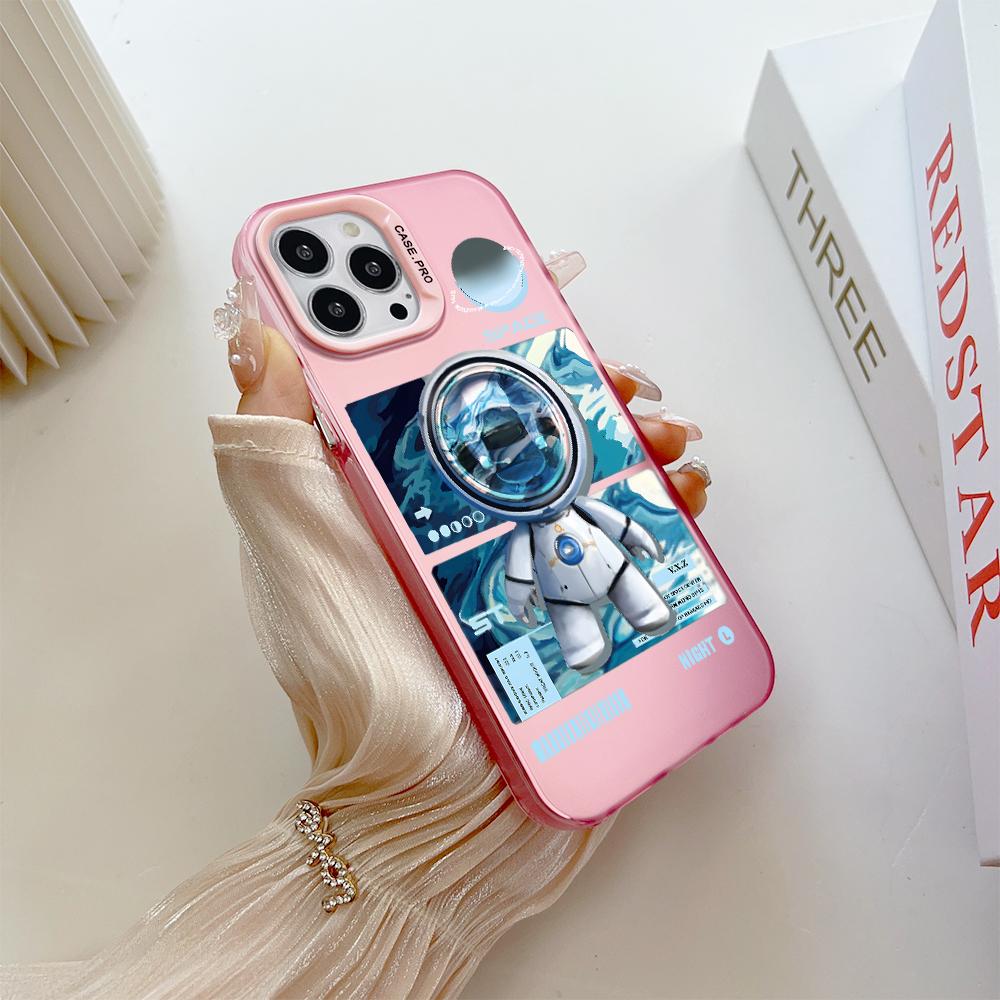 Окрашенный узор, красочный серебристый, двухсторонний, жесткий, противоударный чехол для телефона Vivo