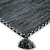 Tapis en coton tissé et tressé gris 160x230