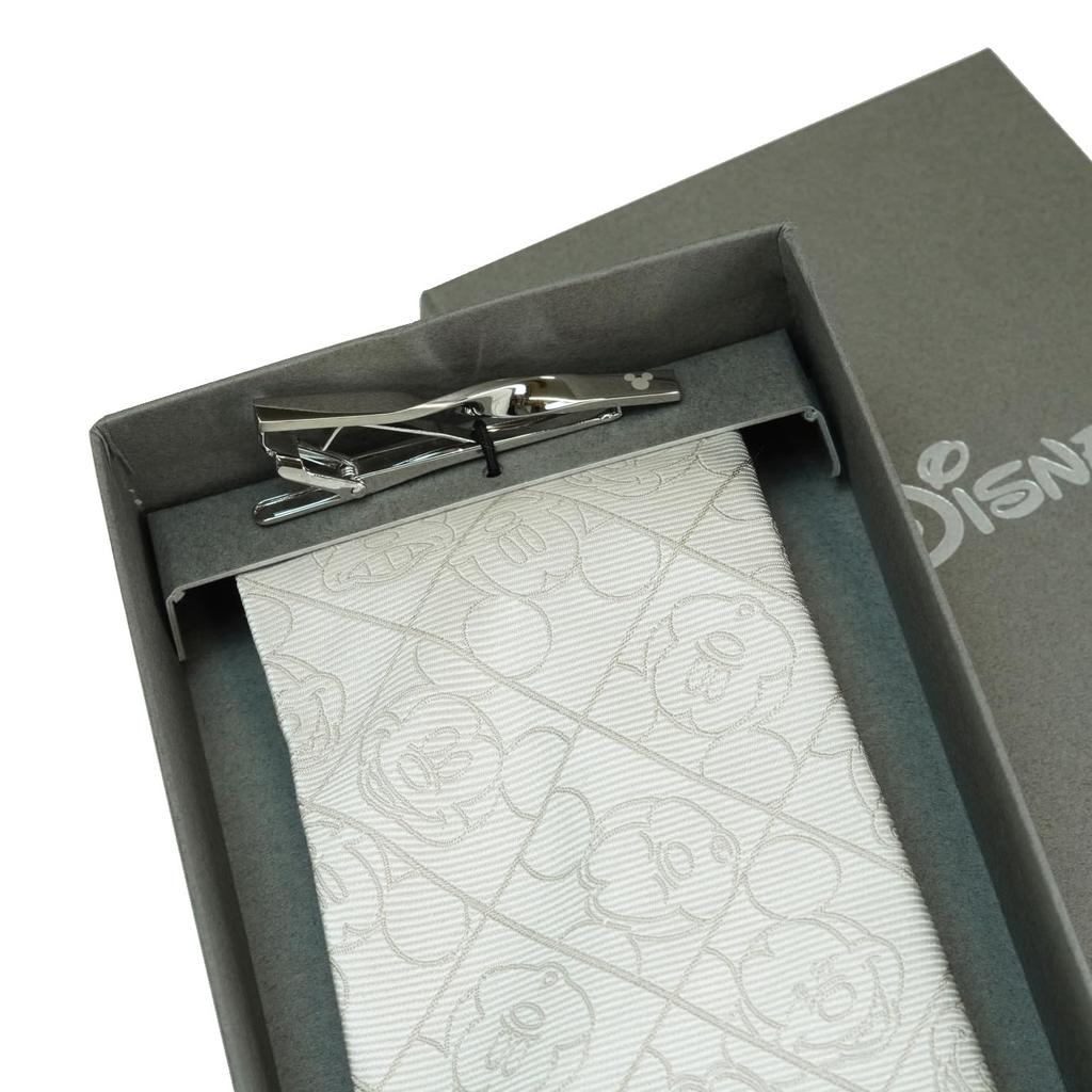 Disney Formal Tie Tie Bar Set with Tie Box Wedding One Size Fits All & (DN913000 & Wa-05) Clip, Set, Gift,