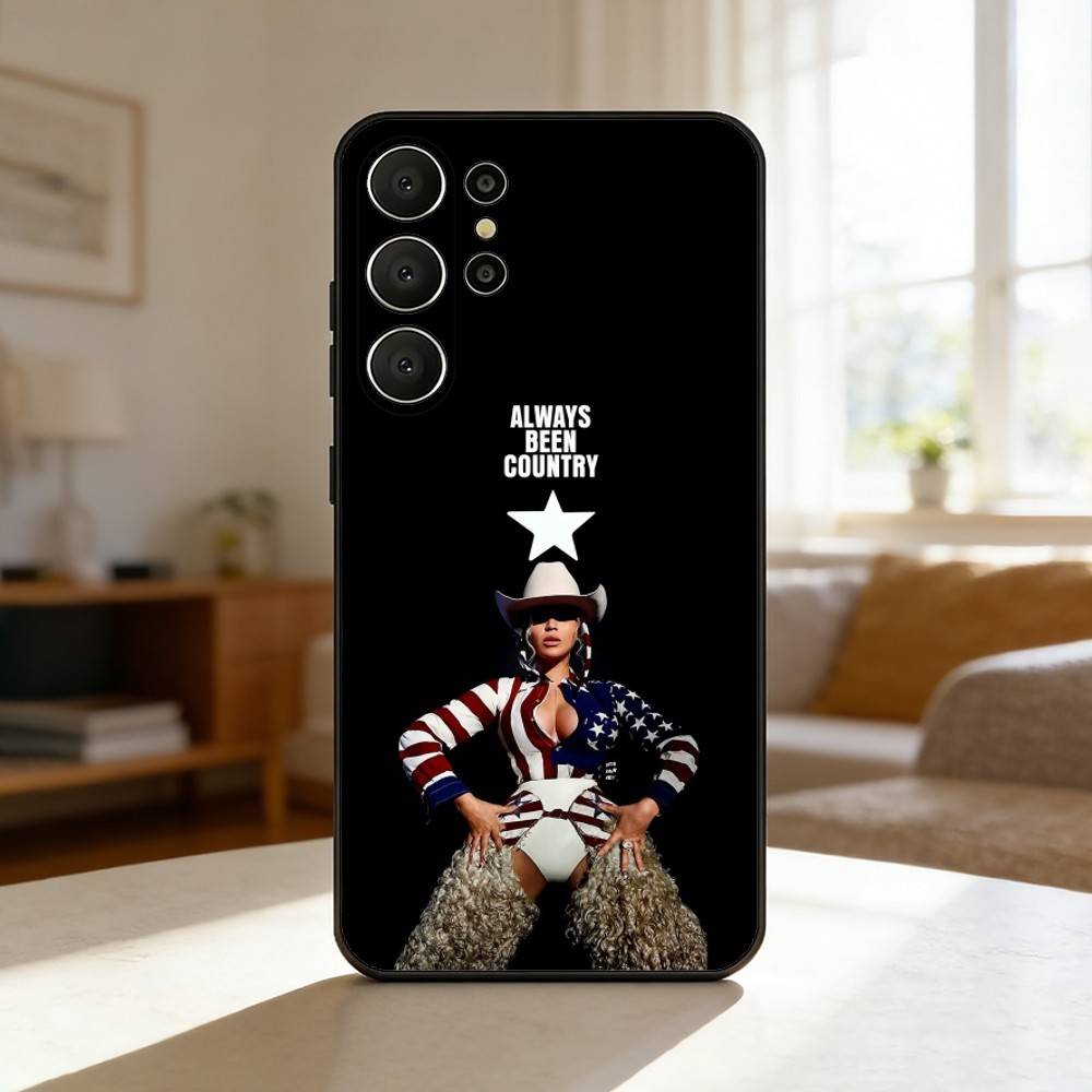 B-Beyonce Lemonade Phone Case For Samsung S26,S25,24,23,22,30,21,10,9,Ultra,Plus,Lite,FE Soft Black Case