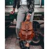 New Leather Backpack Bag Laptop Rucksack Vintage Genuine Brown Travel Men