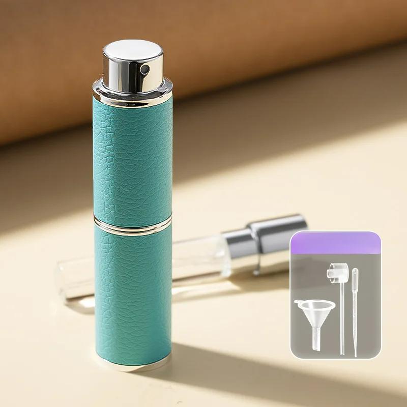 8 мл многоразовые флаконы для духов, распылители, кожаные мини-контейнеры для косметики, контейнер для жидкости ротационного пресса