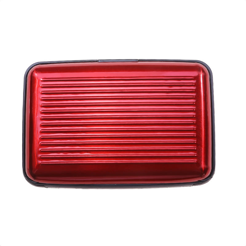 8 слотов RFID держатель для кредитных карт протектор алюминиевый металлический кошелек для кредитных карт держатель для визитных карточек для мужчин и женщин Подарочная коробка