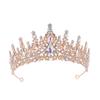 Свадебная корона из сплава, аксессуары для волос, свадебная повязка на голову со стразами, гальванопокрытие, корона на день рождения, ужин, свадебный головной убор