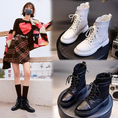 Женские ботинки Мартин 2025 новая осень и зима британский стиль платформа носки короткие ботинки детские средней высоты ретро кожа женская обувь тренд