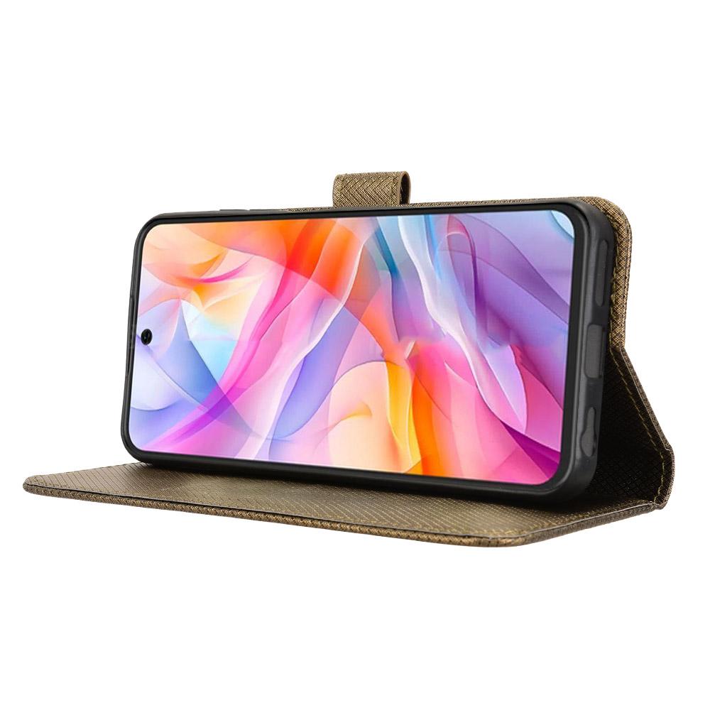 Чехол для телефона для ZTE Blade V70 Design/Nubia V70 Design/Blade V70 Vita из искусственной кожи с ромбовидной текстурой, чехол-кошелек