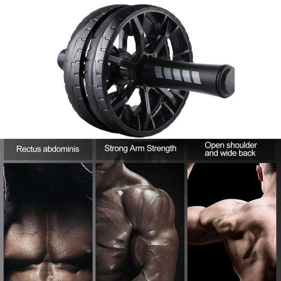 Мужское колесо для пресса, форма шины, нескользящее, отличная грузоподъемность, удобный захват, вращающееся, тренировка живота, укрепление мышц, фитнес, тренажерный зал