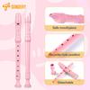 Sondery German-Style Soprano Recorder, Made of ABS Resin, Durable and Easy To Play for Beginners, with German Fingering Chart and Carrying Pouch
