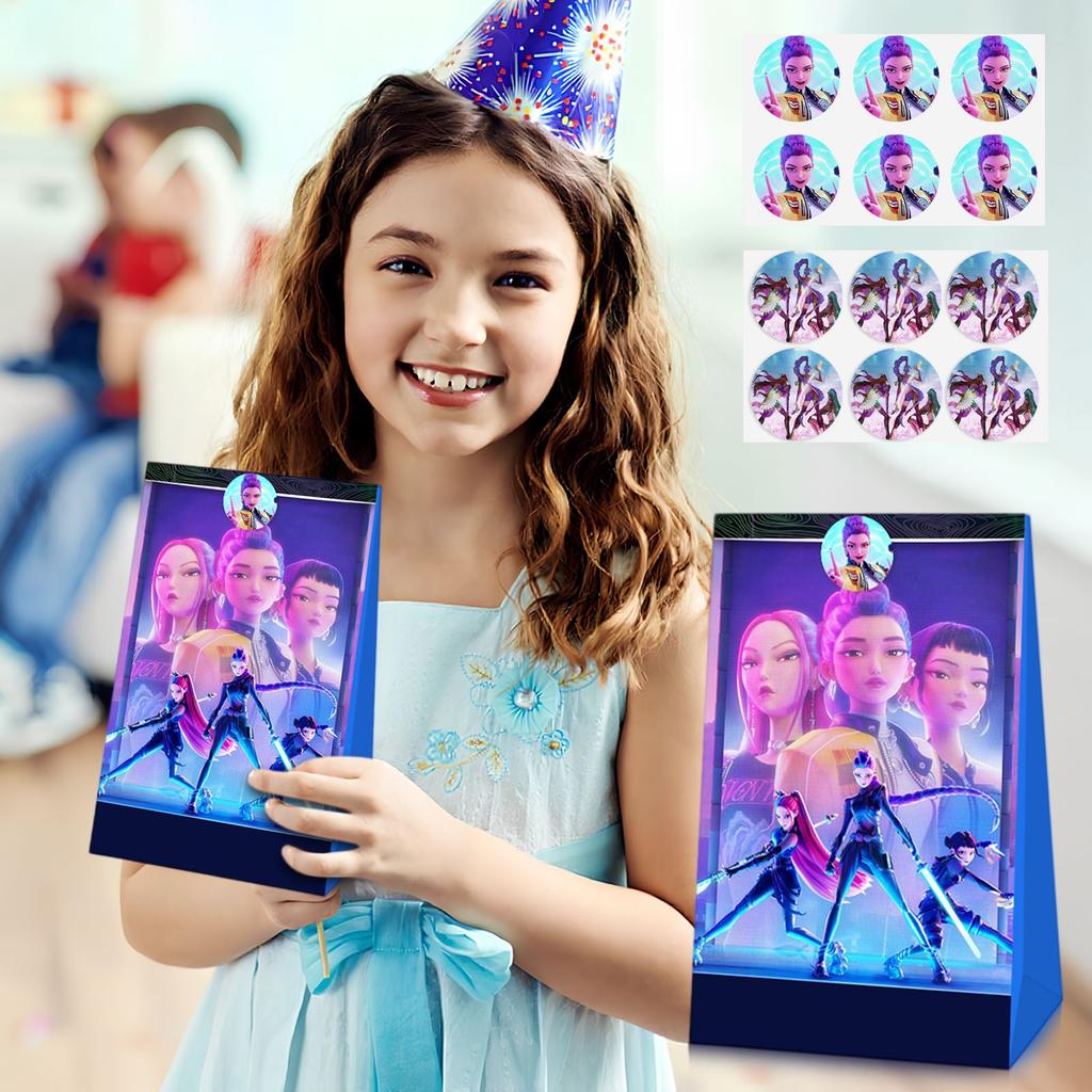 Huntress Candy Paper Bags Birthday Party Gift Bags Wrapped Paper Bags Popcorn Bags