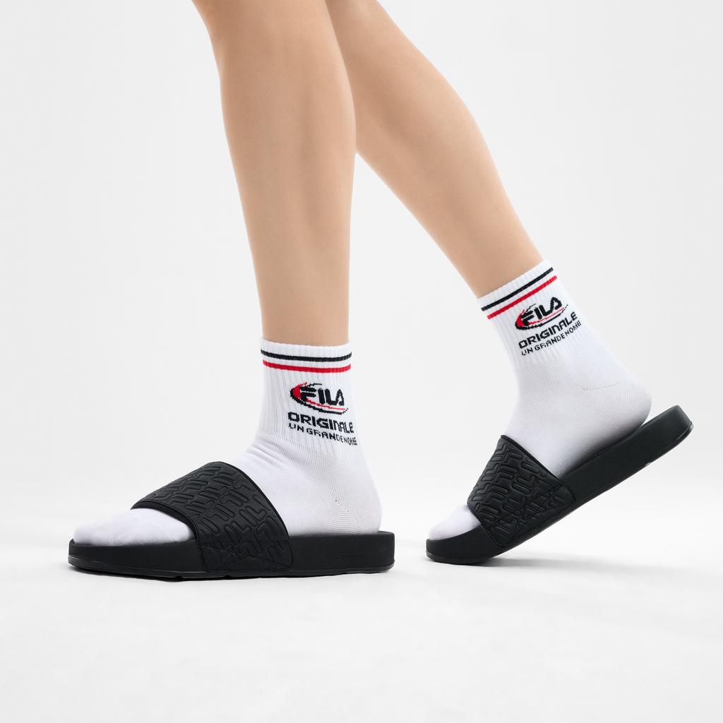 Fila Drifter Ретро Мода Универсальные Удобные Повседневные Сандалии Слипоны Мужская Обувь Черные F12M422504FBK