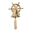 Deals Antique Home Decor Brass Vintage Hanging Door Bell Solid with Ship Wheel
