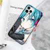 JW66 Hatsune Miku черный мягкий чехол для iPhone 16 15 Plus 14 13 Pro 8 SE XR XS Max P30 Nova 5T Y5P Y6 Y7 Y8P Y9 Realme C30 C33 C31 VIVO Y36 V27