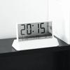 LCD Digital Transparent Alarm Clock 12/24H Desktop Clock Multifunctional Table Clock Office Home