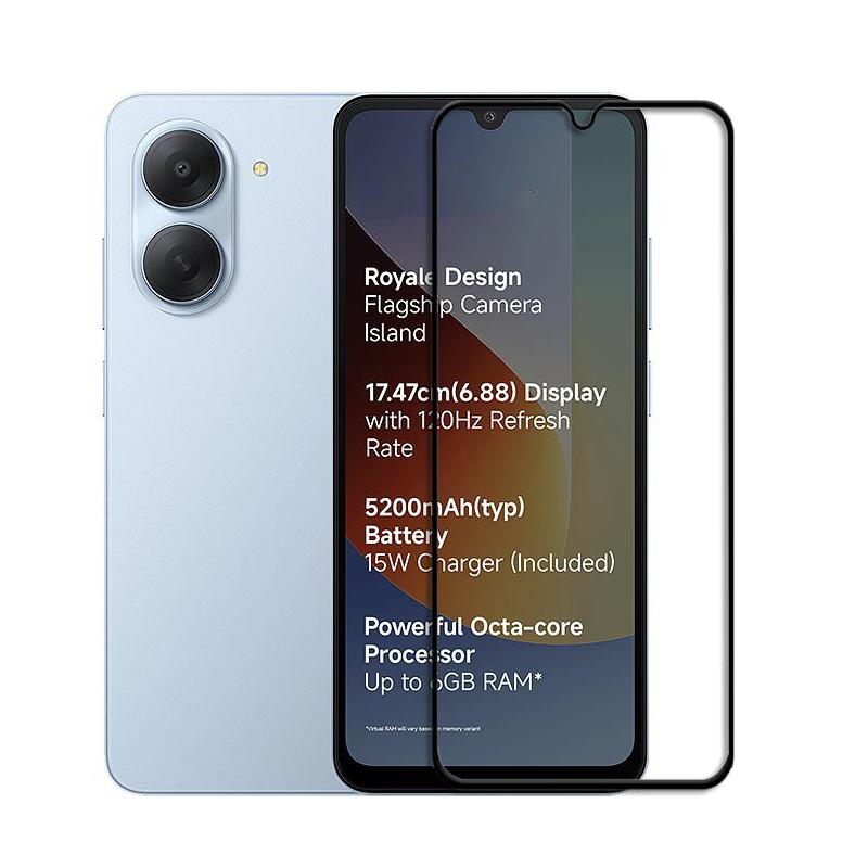 6-в-1 Стекло Для Poco C81x Полное Покрытие Закаленное Стекло Xiaomi Poco C81x Защитное Стекло Экрана HD Защитная Пленка Для Линзы Телефона Для Poco C81x