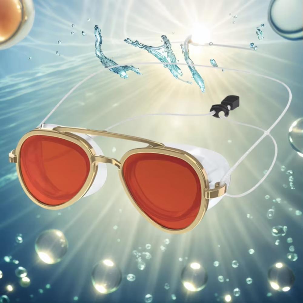 Adjustable Silicone Anti-Fog Swim Goggles Full Angle Retro Goggles Full-View Swim Goggles Surfing