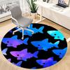 1PC Shark Pattern Chair Carpet for Office, Indoor Non-Slip Washable Carpet, Soft Comfortable Mat For Office Room yy250930274
