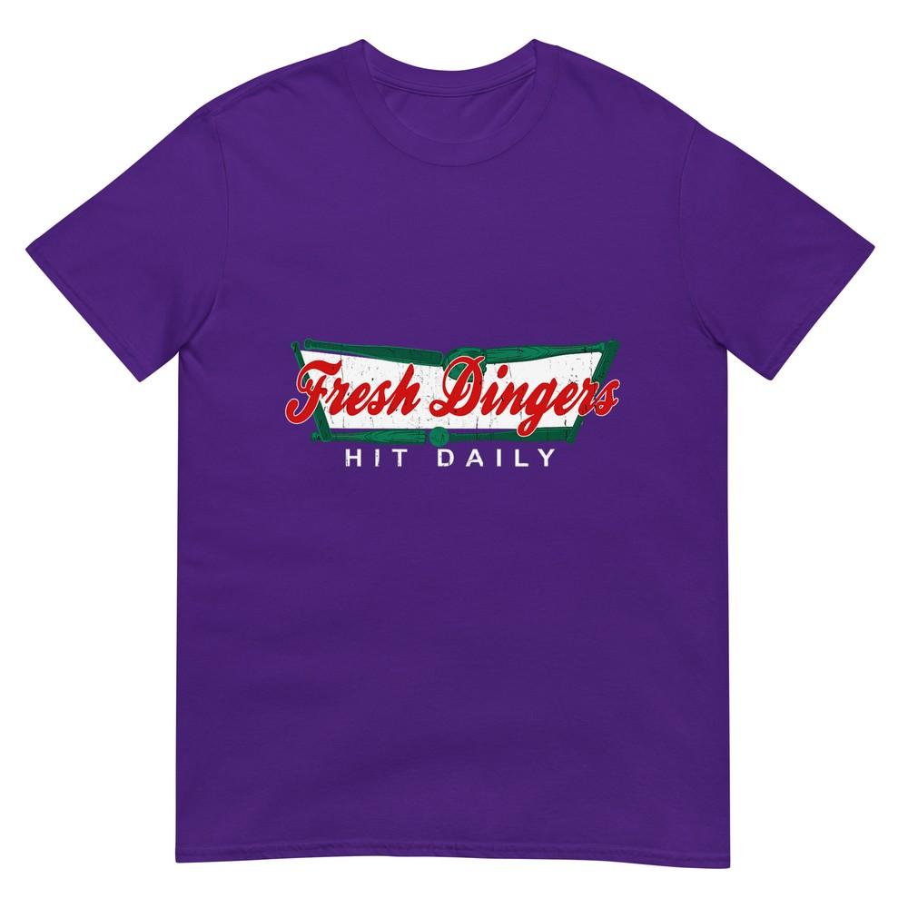 Dont Bunt Hit Fresh Dingers Funny Baseball Softball Game Tshirt