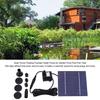 Floating Water Pump - Solar - 7V - Flow Rate 200L/H - Spray Height 30-60cm - Panel 11x11cm