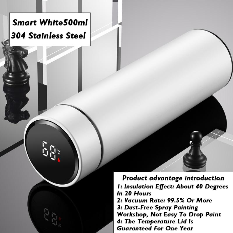 Умная термокружка с дисплеем температуры, термокружка из нержавеющей стали 304, деловой подарок, умные бутылки с температурой для воды