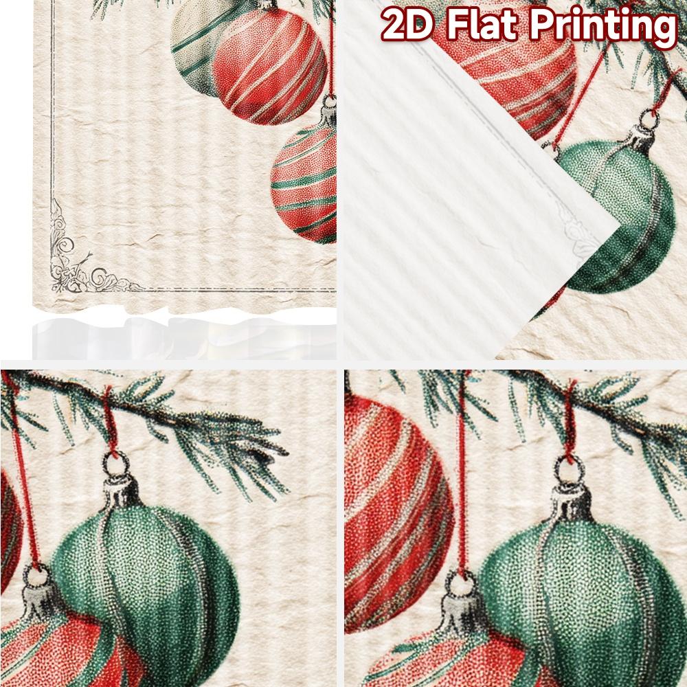 2 шт., Шторы с плоской 2D-печатью (Без Рода) Праздничные украшения Праздничные шторы с принтами Принты Светофильтрующие шторы