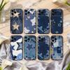 R-Ретро D-джинсовые нашивки Чехол для телефона Для iPhone 17,16,15,14,13,12,11 Plus,Pro Max,XS,Мягкий силиконовый Черный чехол