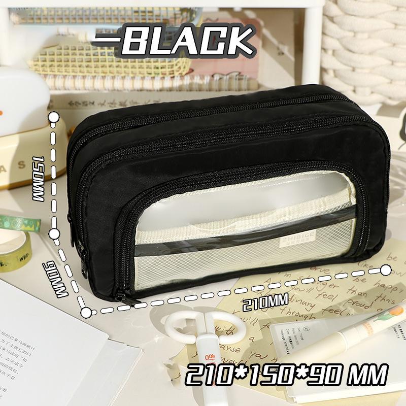 Эстетическая сумка-карандаш для новых девочек, школьные чехлы, милый держатель для канцелярских принадлежностей, сумка-карандаш на молнии, школьные принадлежности