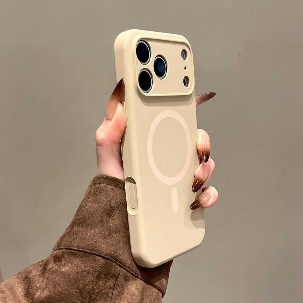 Новый магнитный чехол из жидкого силикона для Apple iPhone 17 Pro Max, Защитный чехол с покрытием full-coverage, ощущением кожи для iPhone 16