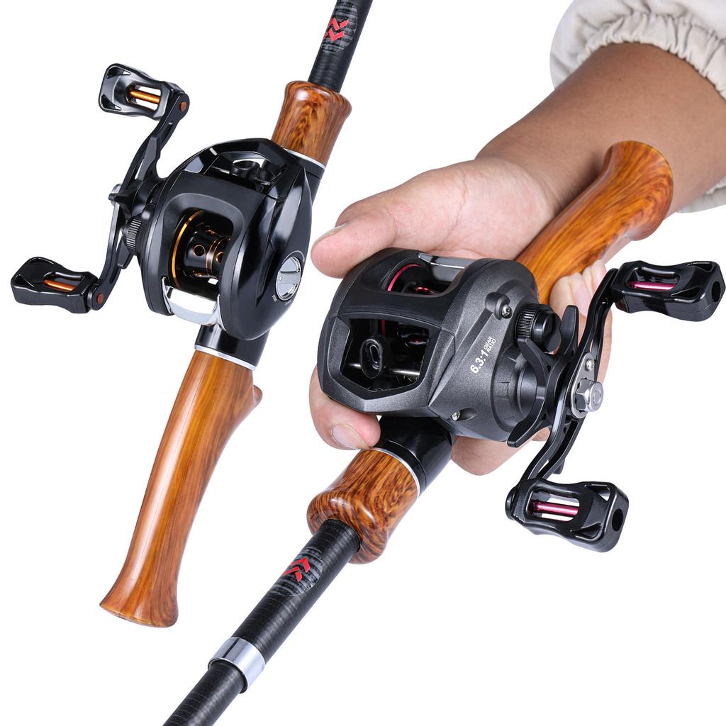 SOUGAYILANG Рыболовный набор, спиннинг, литейная удочка с спиннинговой катушкой, катушка для приманки, полный набор, сумка-переноска, приманка для лески