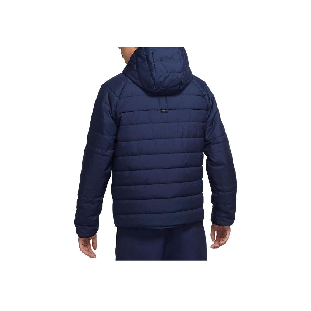 Nike Therma-Fit Legacy Водонепроницаемая двусторонняя теплая хлопковая куртка с капюшоном Мужская верхняя одежда Красный Синий DH2784-687